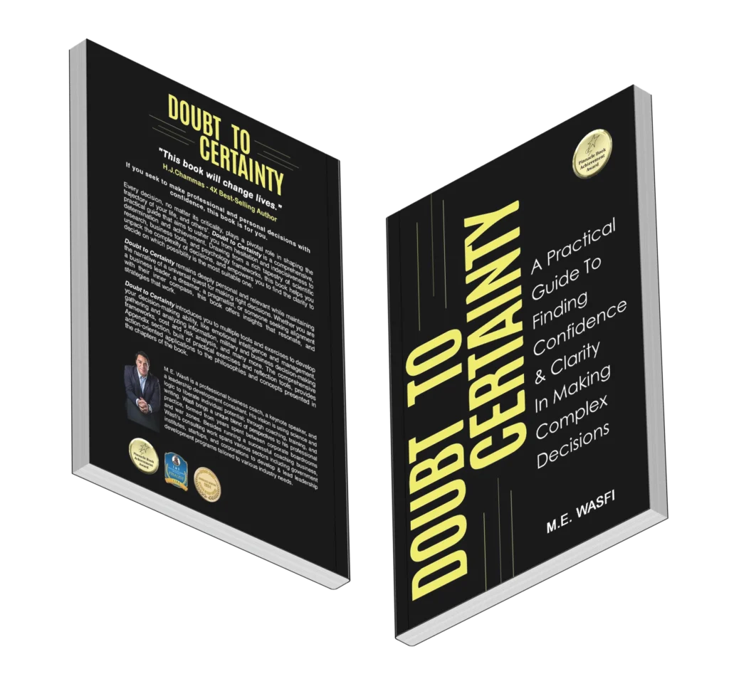 IVIC Decisions Mina Wasfi M. E. Wasfi Dubai based coach decision-making author Doubt to Certainty award winning IVIC Decisions Leadership Development UAE